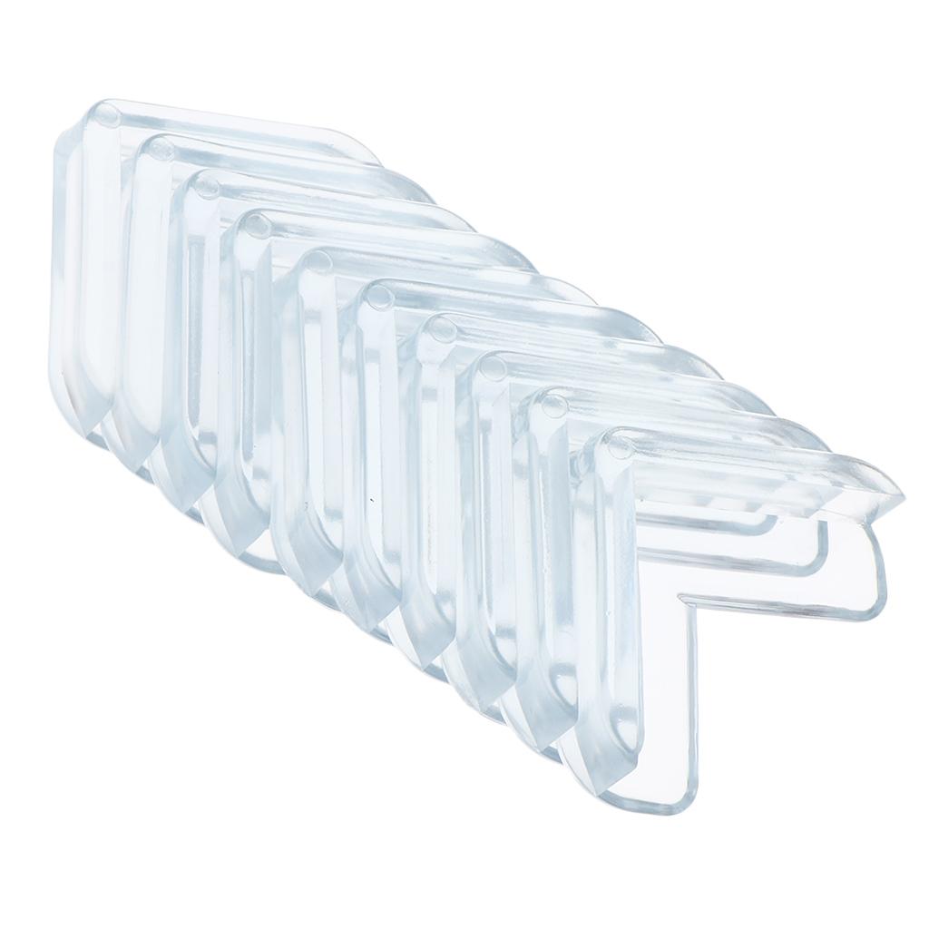 4x10Pack Furniture Corner Protector Baby Proofing Corner Guard Bumper Clear