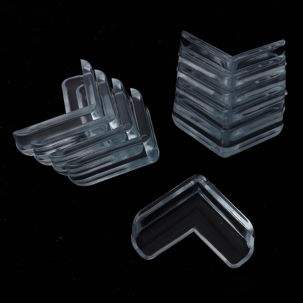 5x10Pack Furniture Corner Protector Baby Proofing Corner Guard Bumper Clear