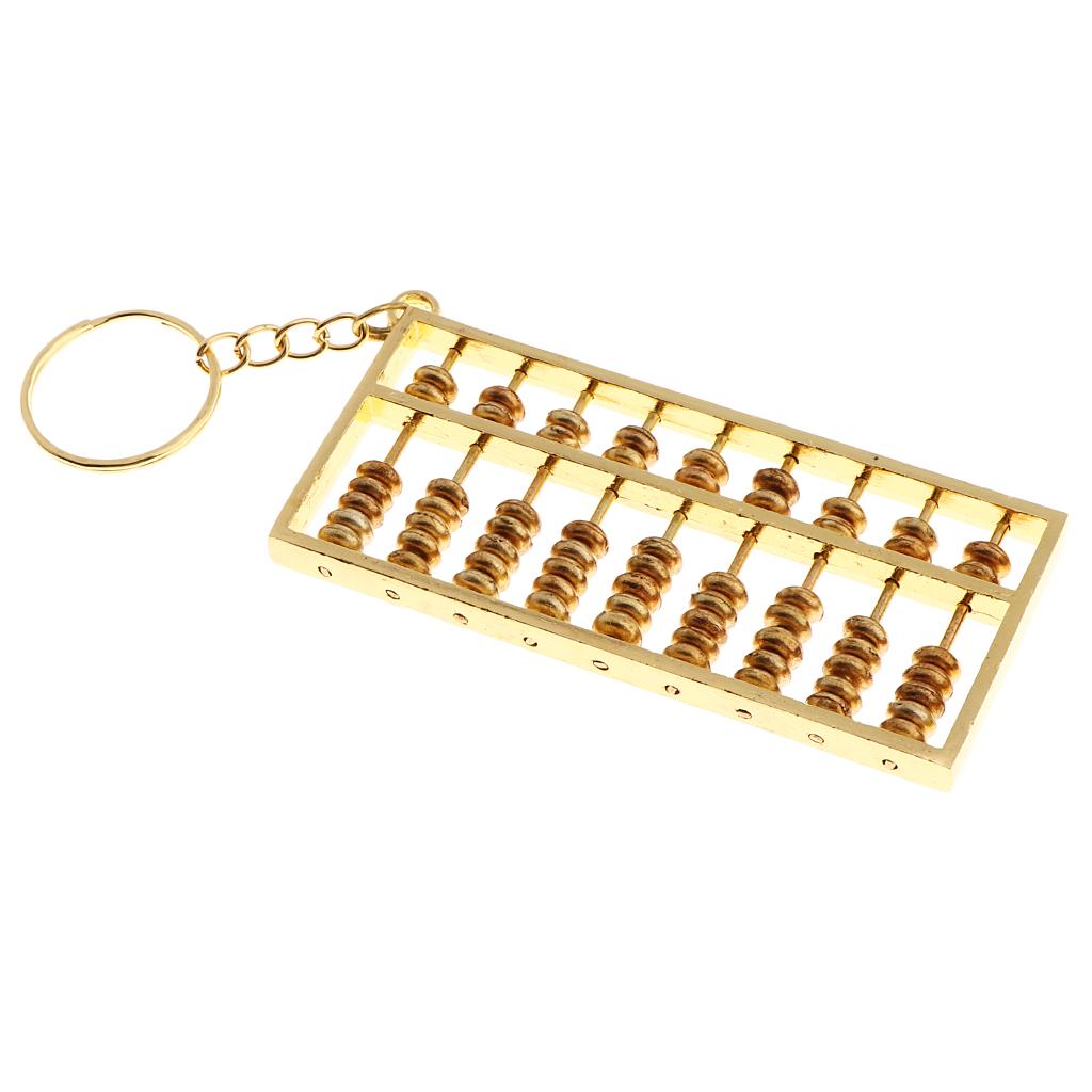 4x9 Grids Abacus Keyring Car Keychain Key Chain Ring Charms DIY Jewelry Making