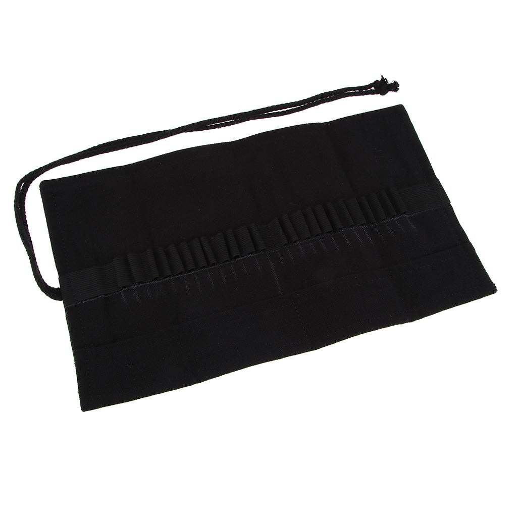 3xCanvas Colored Pencils Wrap Roll Up Case Organizer Pen Bag Pouch 330x195x3mm