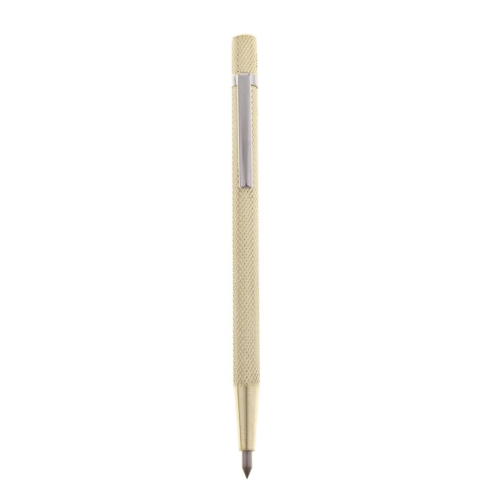 2x1Pcs Tungsten Carbide Tip Scriber Pen for Glass Ceramics Cutter Tool Golden