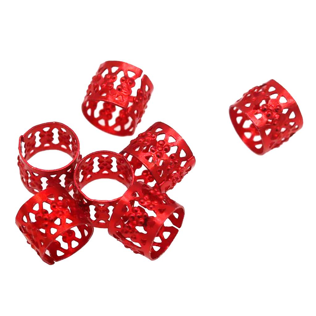 2x80set Filigree Tube Spacer Beads Dreadlocks Braiding Bead DIY Hair Accessory