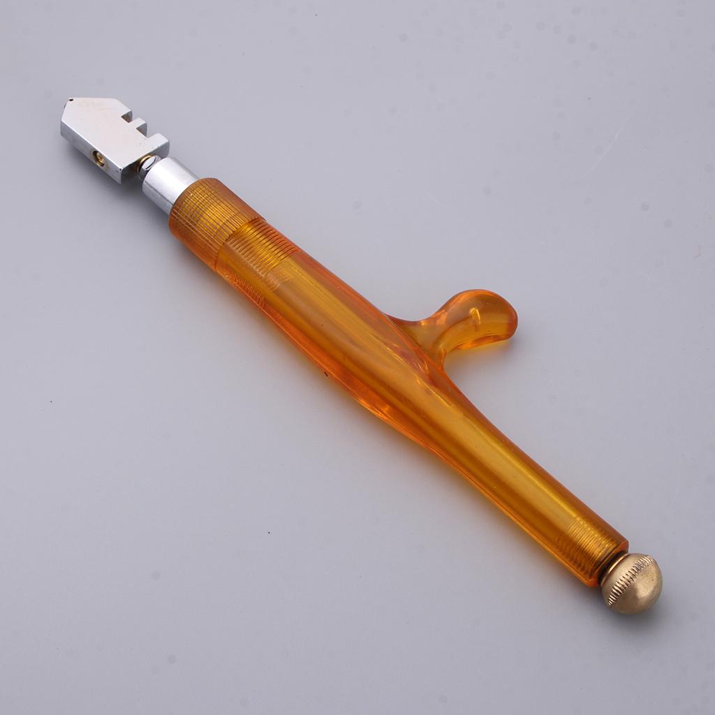 2xDiamond ROLLING WHEEL Anti slip Handle Oil Feed Glass Cutting Cutter Tool