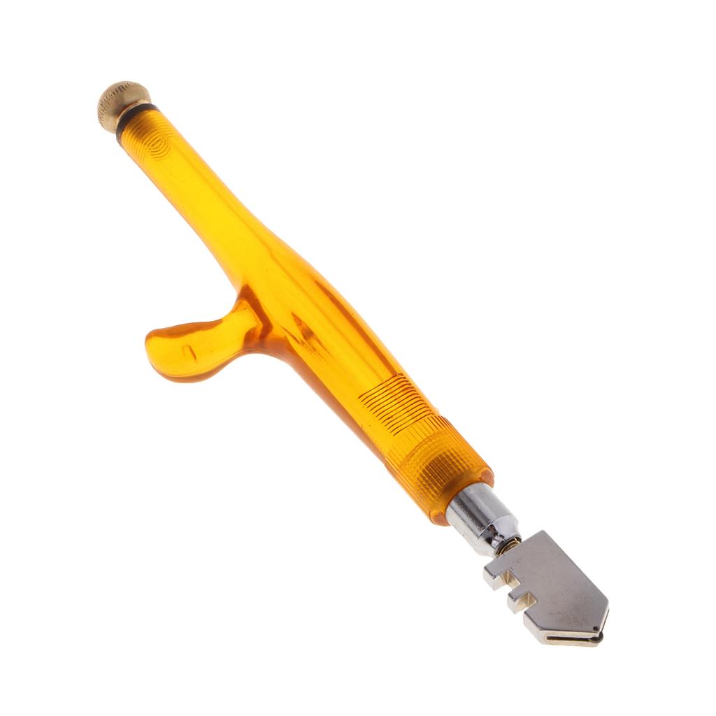 2xDiamond ROLLING WHEEL Anti slip Handle Oil Feed Glass Cutting Cutter Tool