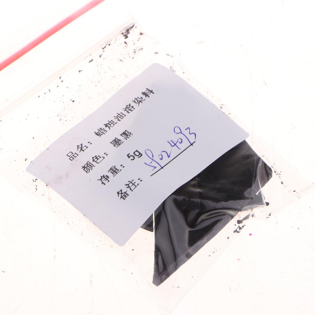 2x5g Natural Candle Wax Soy Dye for Candles Making Supplies DIY black