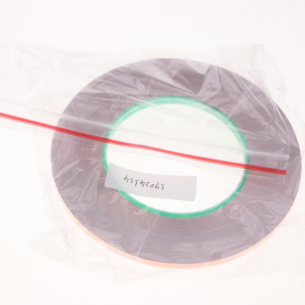 4x50m Copper Foil Tape w/ Double Conductive Adhesive for EMI Guitar Craft 5mm