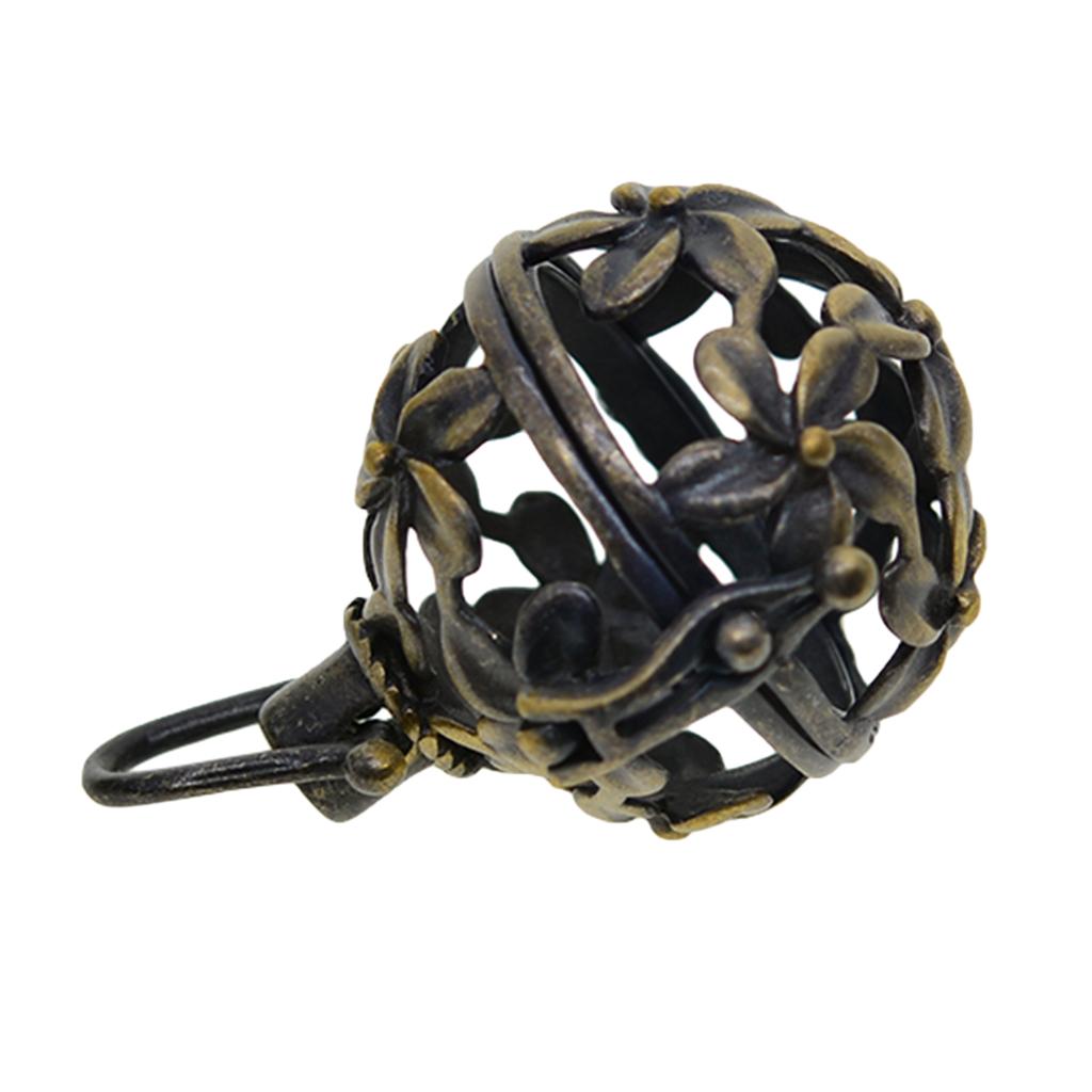 4xAntique Beads Cage Charms Locket Pendant for DIY Necklace Jewelry Findings