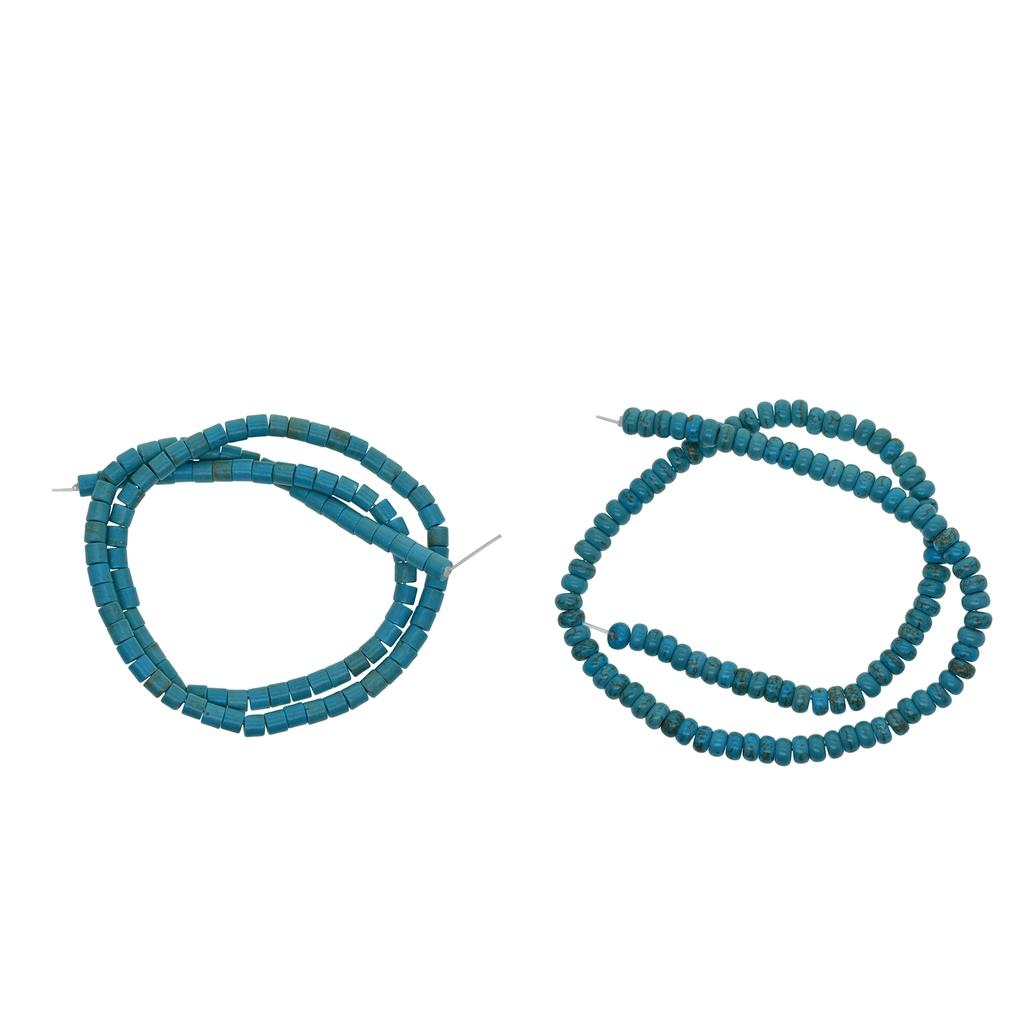 3x1 Strand Turquoise Loose Spacer Beads for jewelry making abacus beds 6x3mm
