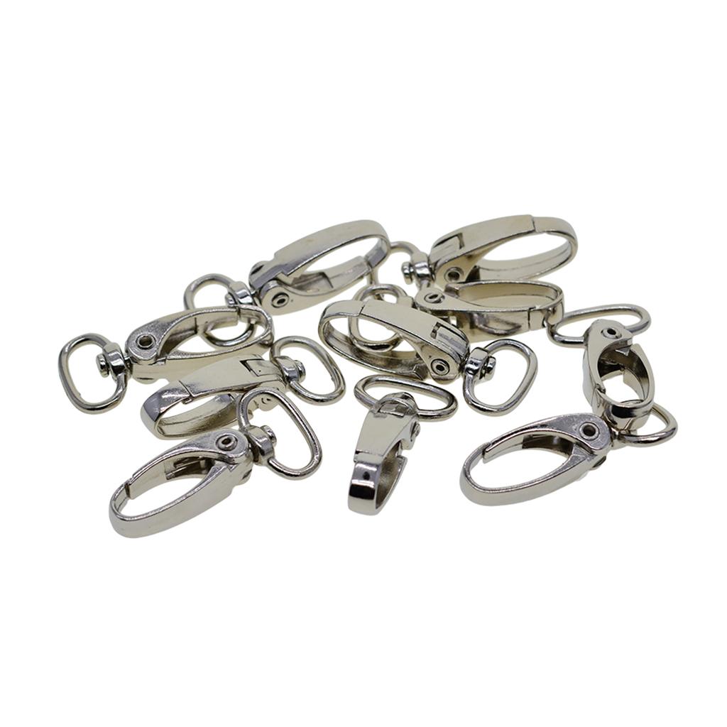 4x10 Lanyard Hook Swivel Snap Lobster Clasp Clips Keychain Jewelry Findings