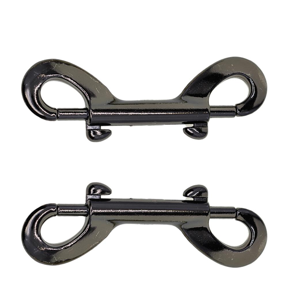 3x1 Pack Double End Gate Snap Hook Key Holder Alloy Clip Keychain 2 pieces