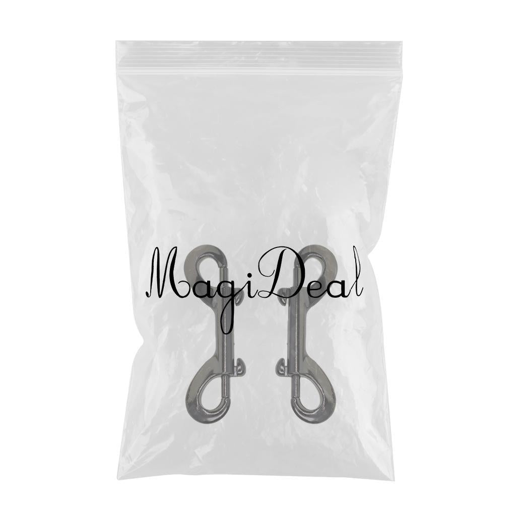 3x1 Pack Double End Gate Snap Hook Key Holder Alloy Clip Keychain 2 pieces