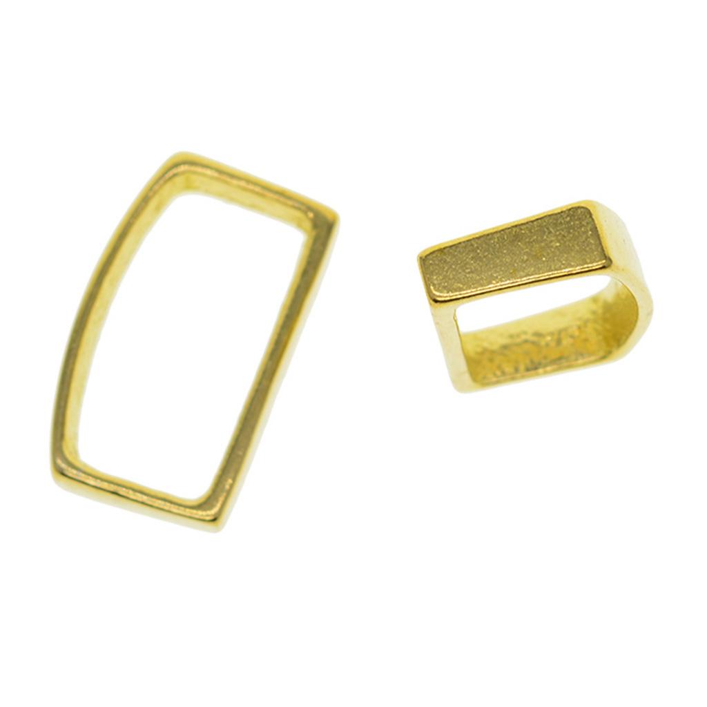 2xBrass D Ring Belt Loop Keeper Buckle for Leathercraft Bag Accessories 26 mm