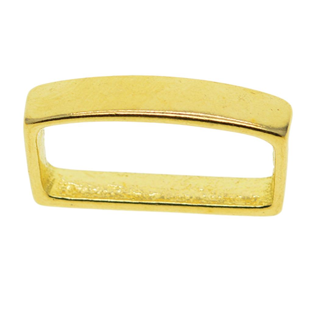 2xBrass D Ring Belt Loop Keeper Buckle for Leathercraft Bag Accessories 26 mm