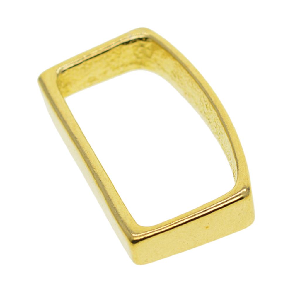 2xBrass D Ring Belt Loop Keeper Buckle for Leathercraft Bag Accessories 26 mm