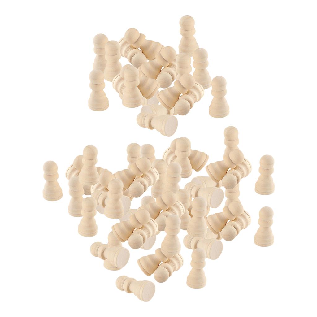 4x20/50 Wooden Chess Set Chess Pieces Table Board Game Kids Educational Toys A