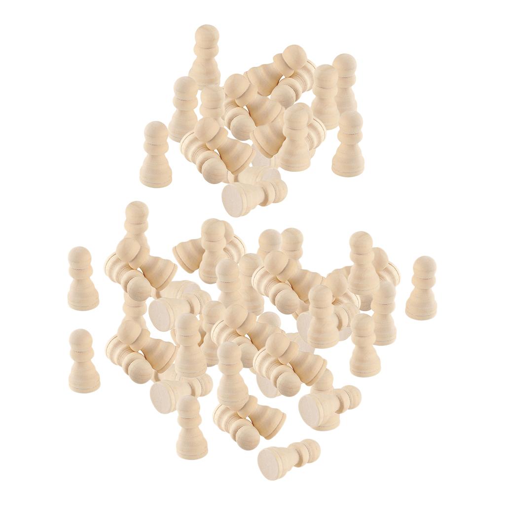 4x20/50 Wooden Chess Set Chess Pieces Table Board Game Kids Educational Toys A