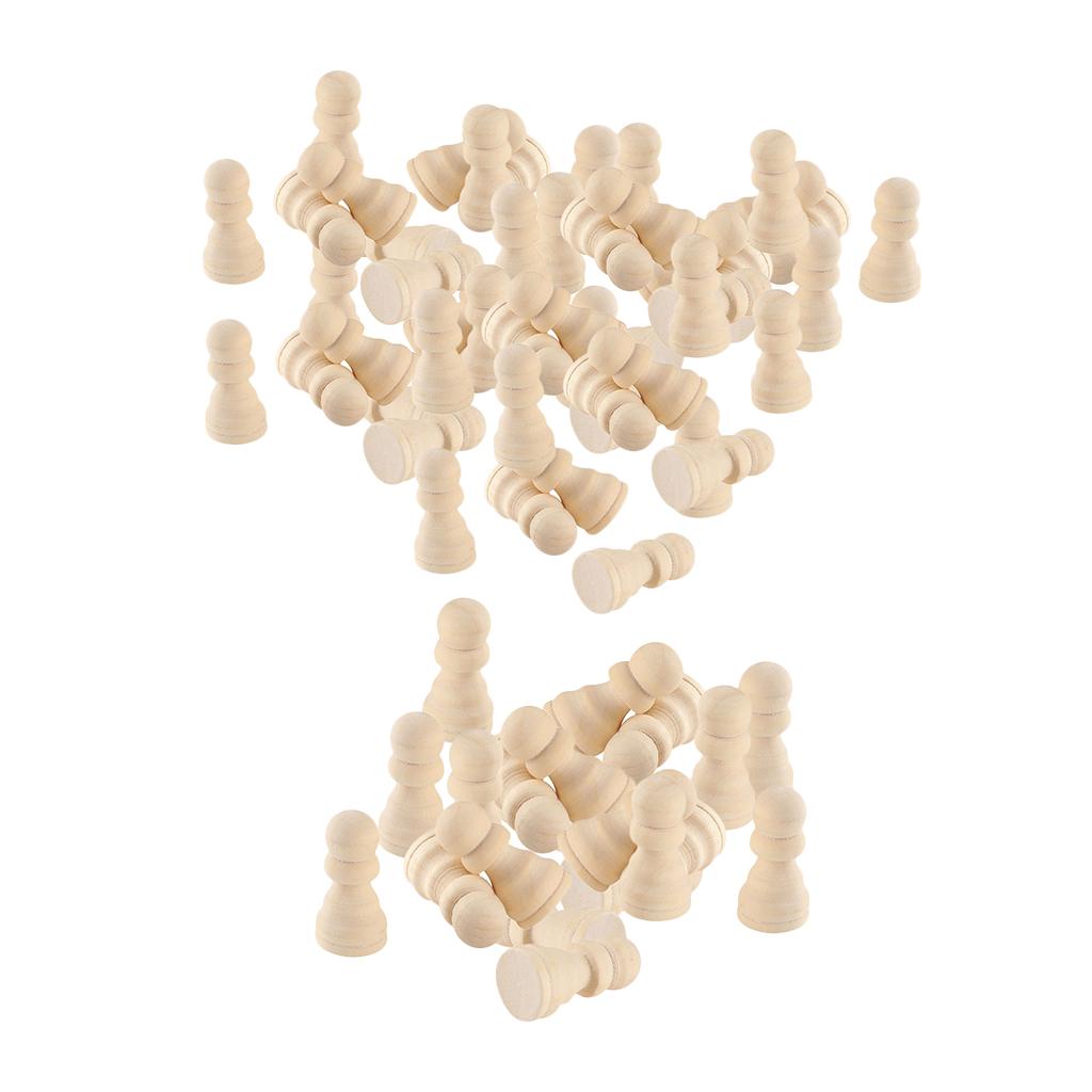 4x20/50 Wooden Chess Set Chess Pieces Table Board Game Kids Educational Toys A