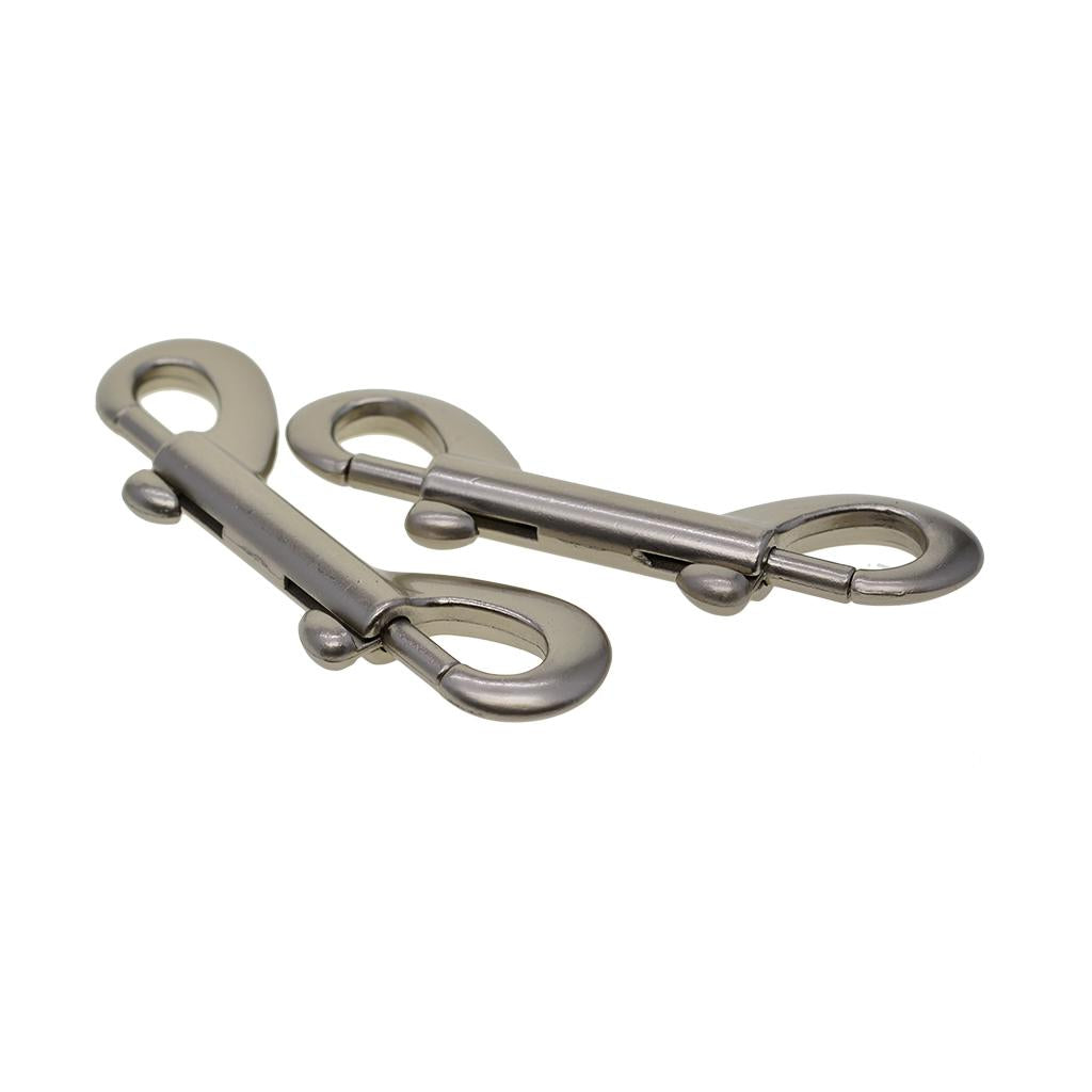 3x2pcs Double End Gate Snap Hook Key Holder Alloy Clip Keychain