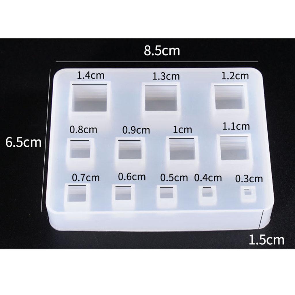 3xSilicone Pendant Mold DIY Jewelry Making Resin Craft Mould Tools 8.5x6.5CM