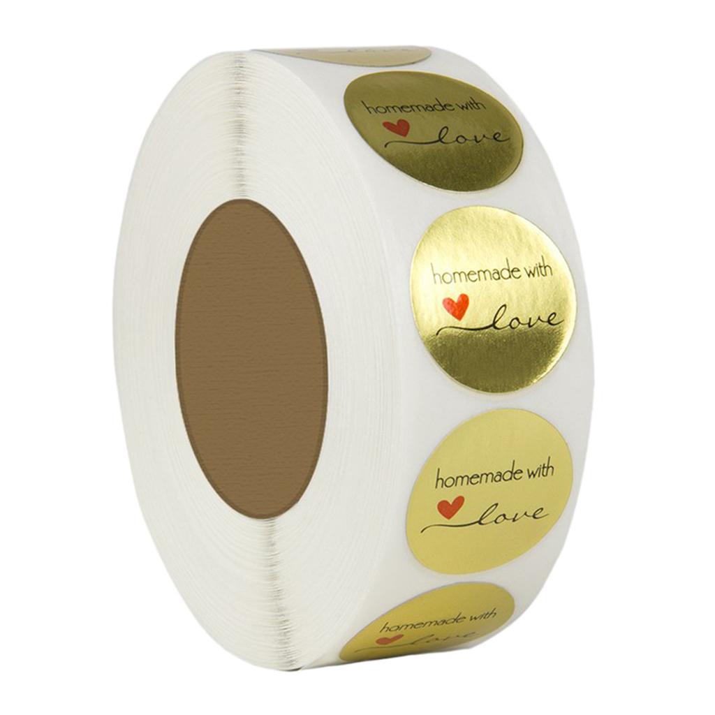 4x500Labels Paper Stickers Food Wrapping Seal Labels Wedding Shower Packaging
