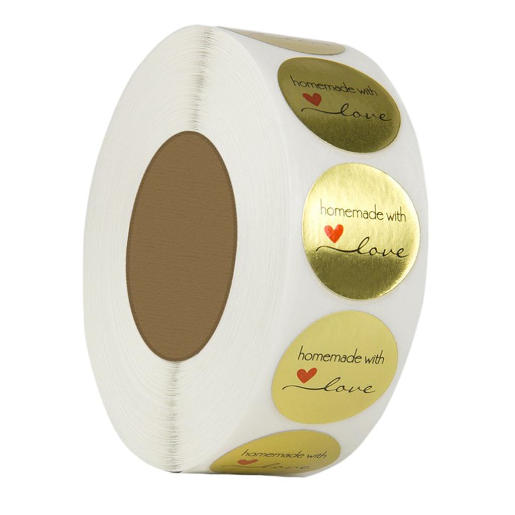 4x500Labels Paper Stickers Food Wrapping Seal Labels Wedding Shower Packaging