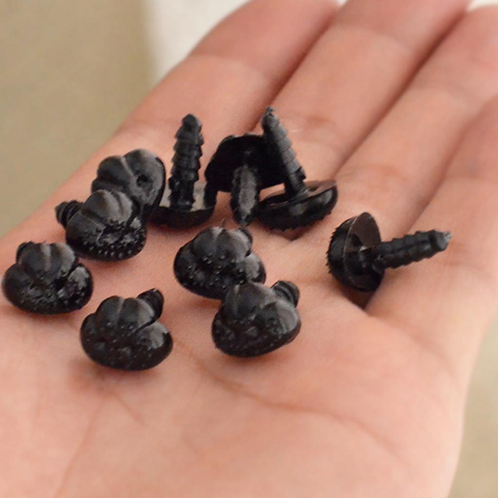 3x100Pcs Flowers Shaped Plastic Safety Nose Dog Puppet Making Childern Toys