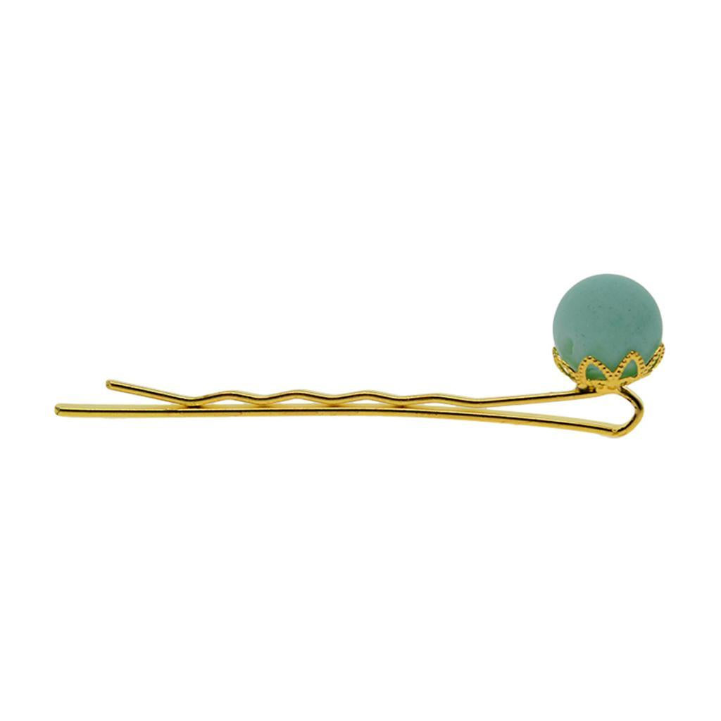 3x10x blank Hair Clip Hair Pin Gothic Filigree round Flower pearl base Gold