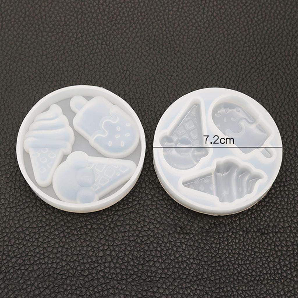 4x1 set 3pcs /4pcs silicone ice cream mold DIY epoxy resin mould 4pcs Rectangle