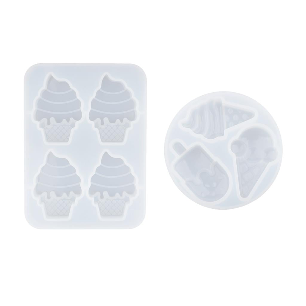 3x1 set 3pcs /4pcs silicone ice cream mold DIY epoxy resin mould 4pcs Rectangle