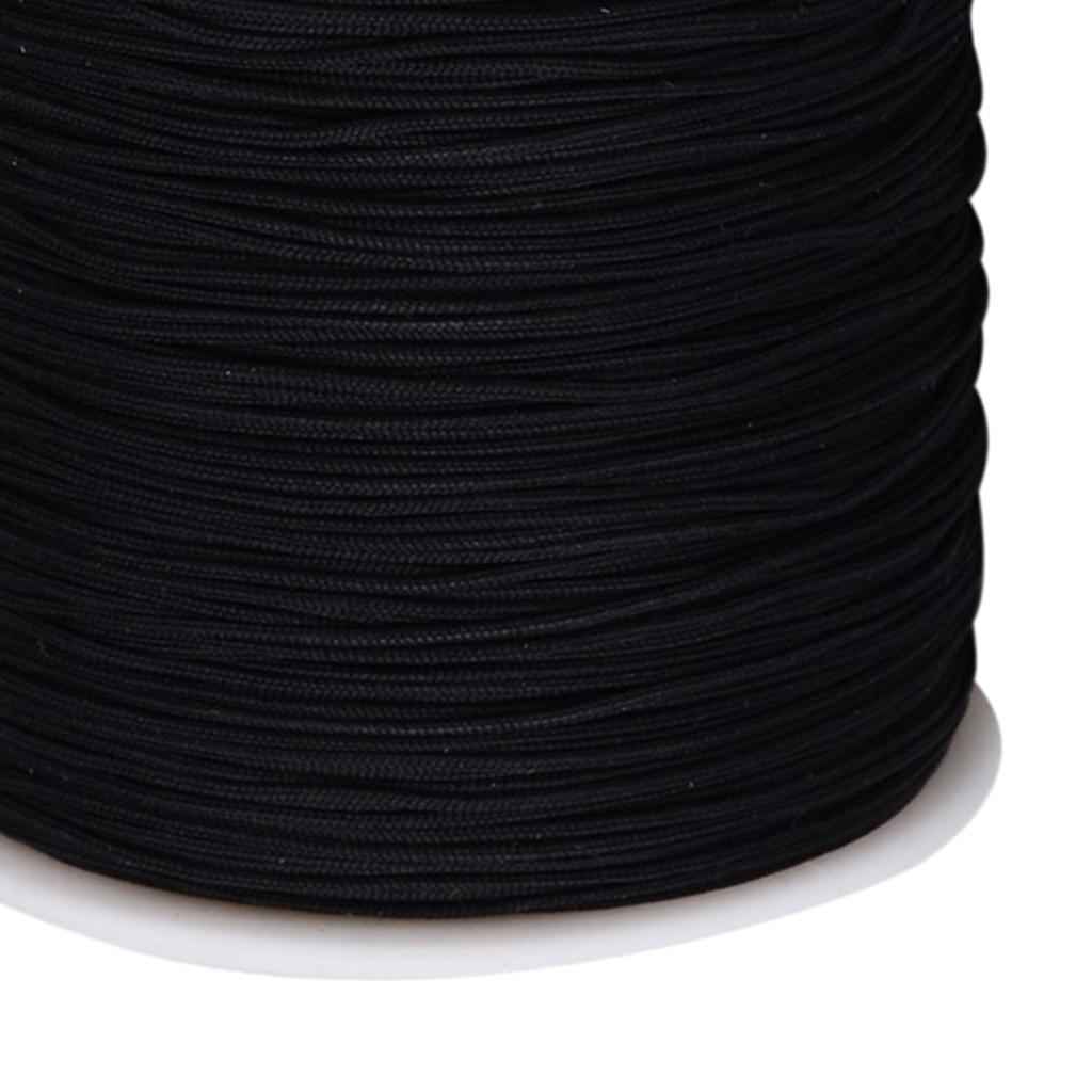 90m/roll Macrame Cord Nylon Cord briaded string beading thread Black
