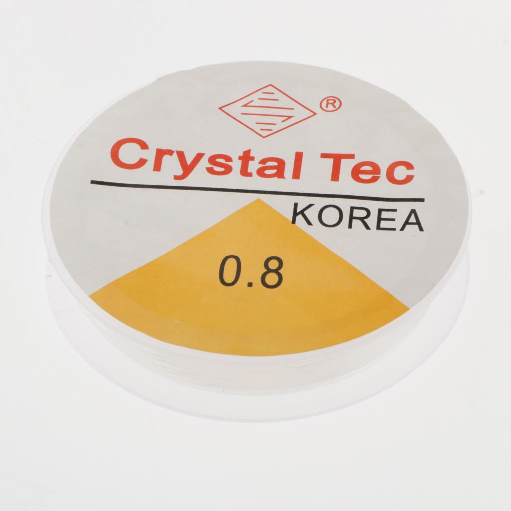 3x10 Rolls Clear Elastic Beading Stretch Thread for Jewelry Making 0.8mm
