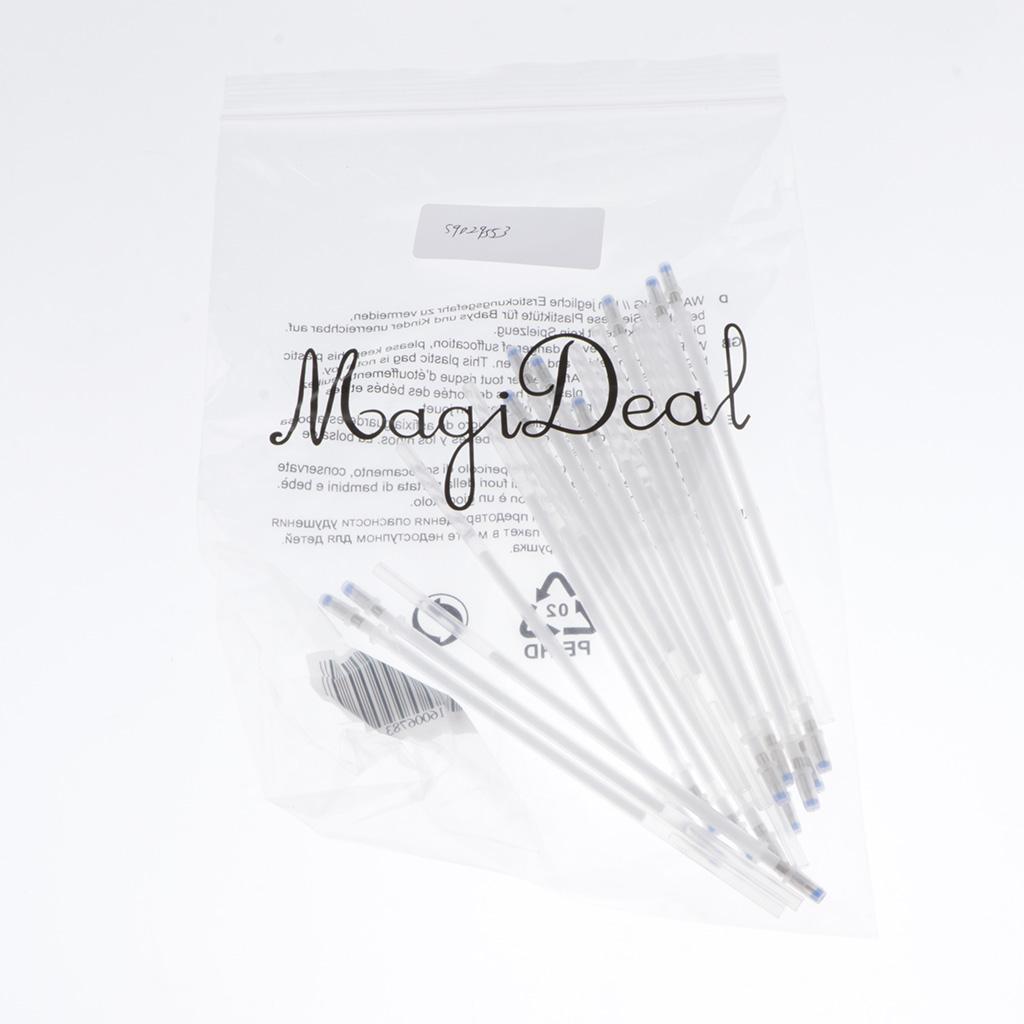 4x20 Pieces 1mm Colorful Ink Gel Pen Refills for Drawing White