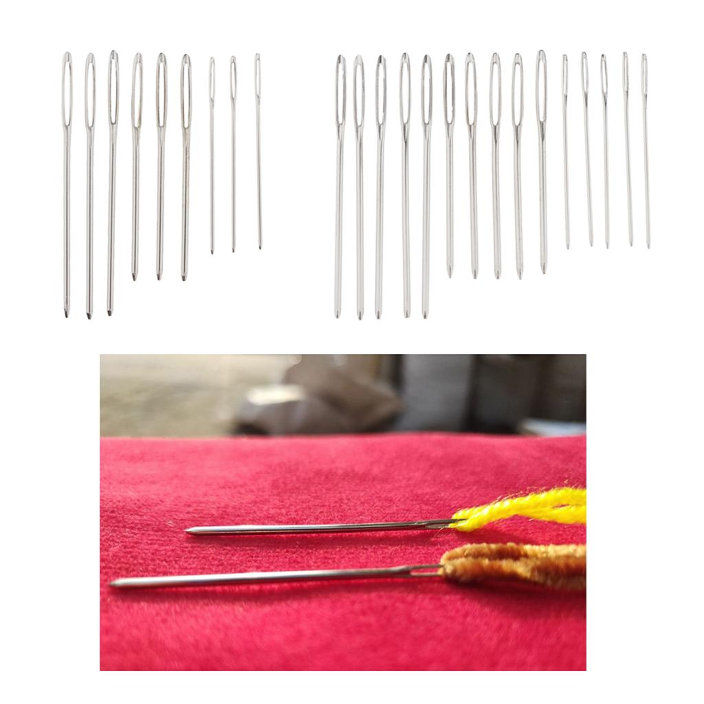 4xHand sewing needle knitting Darning Threading Supply 15pcs large eye needle