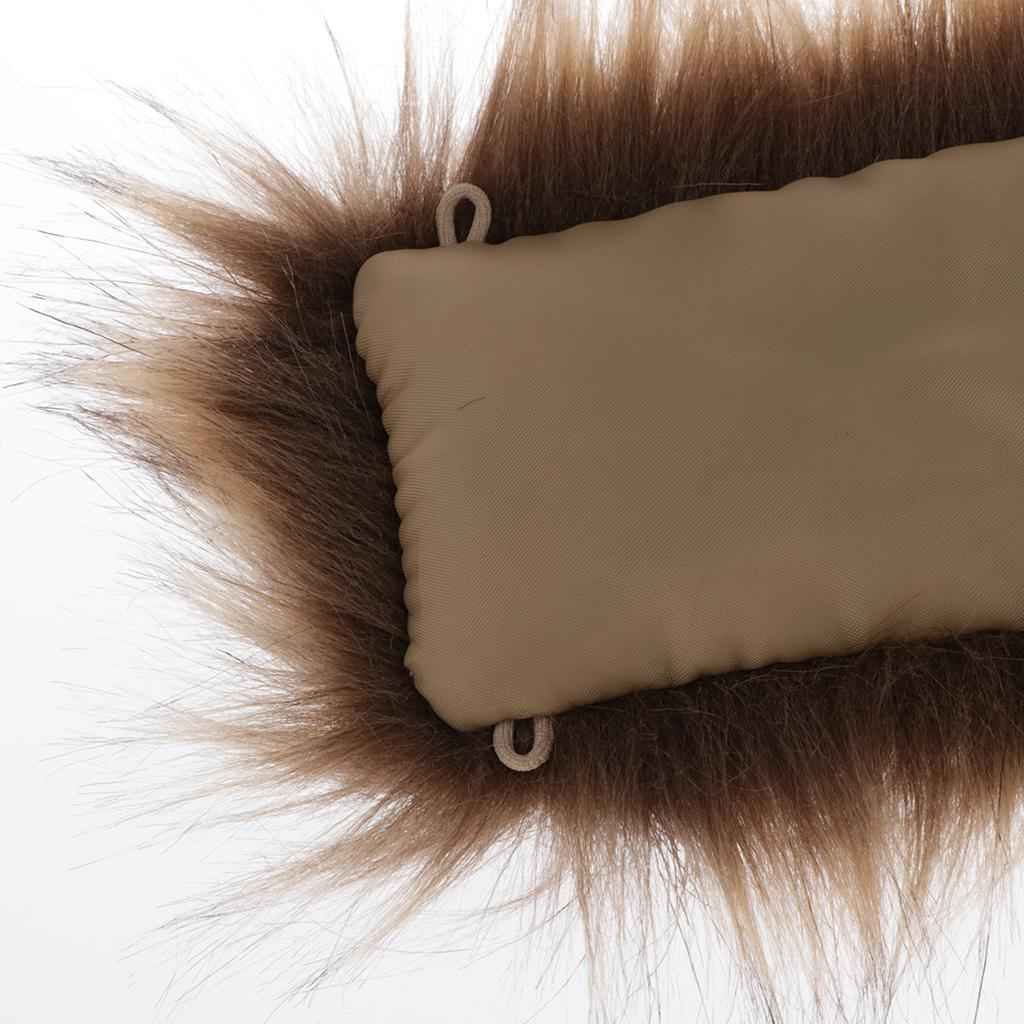 Faux Fur Collar Scarf Female Thick Jacket Sweater Long Clothes Accessory