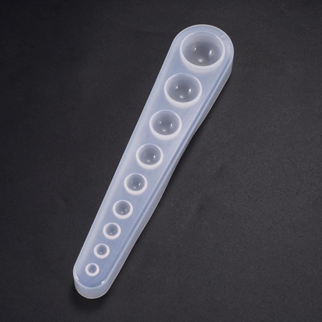 2xSemicircle Silicone Mold for DIY Epoxy Resin Casting Moulds