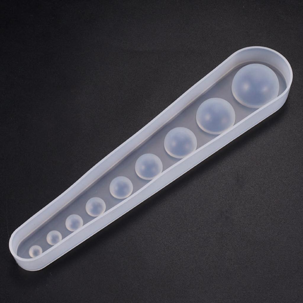 4xSemicircle Silicone Mold for DIY Epoxy Resin Casting Moulds