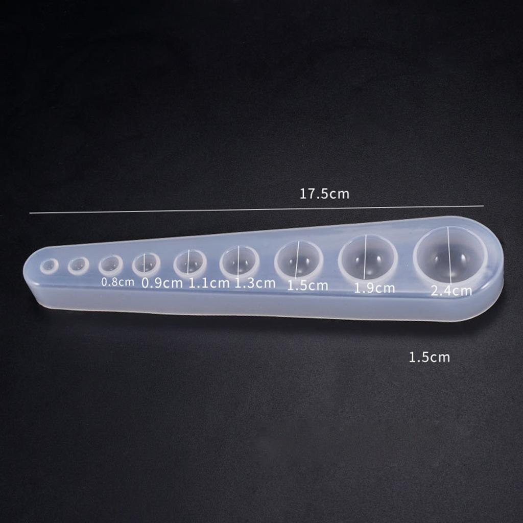 4xSemicircle Silicone Mold for DIY Epoxy Resin Casting Moulds