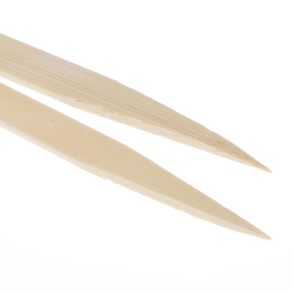 3x15cm Natural Bamboo Tweezers Nipper Jewelry Making Beading Picking Tools