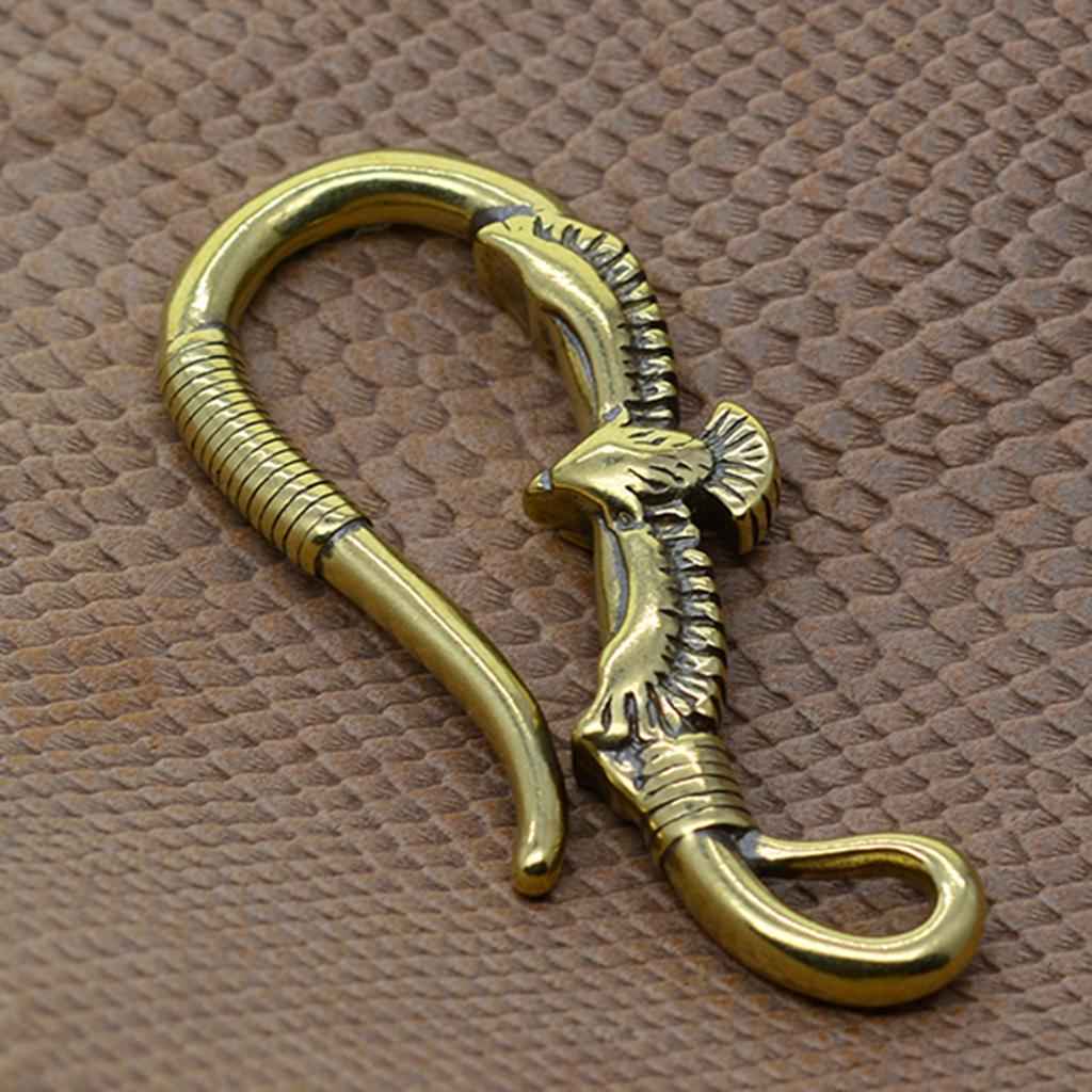 Fine Retro Brass Biker Punk Key Ring Phoenix Key Chain Pants Wallet Hook
