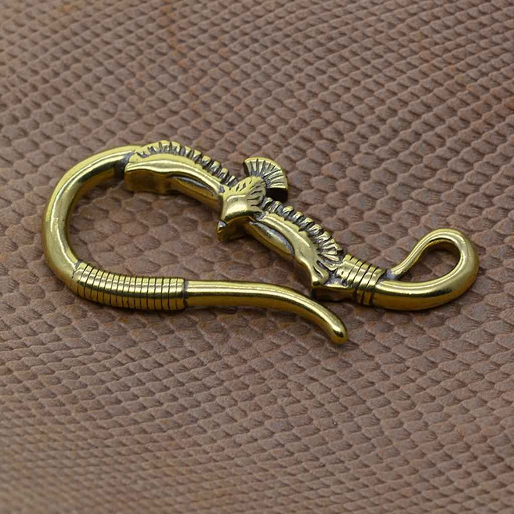 Fine Retro Brass Biker Punk Key Ring Phoenix Key Chain Pants Wallet Hook