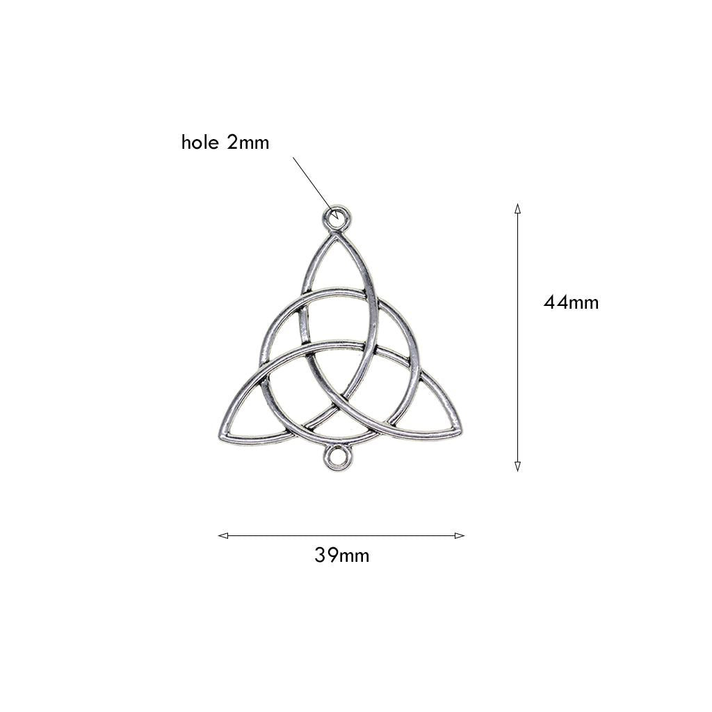 3x20 Celtic Knot Necklace Bracelets Pendant DIY Jewelry Making Charms