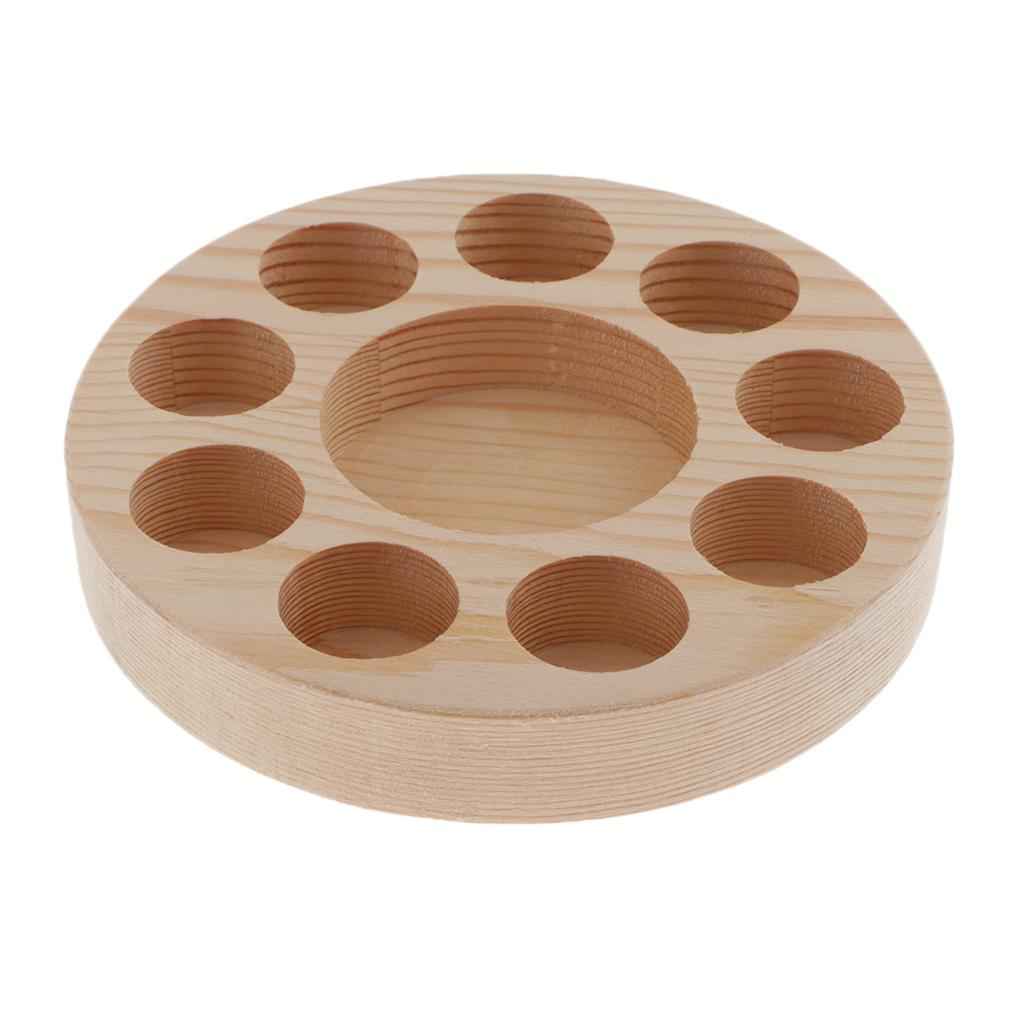 Wooden Essential Oil Display Stand Rack Organizer Shelf Can Hold 10 Bottles