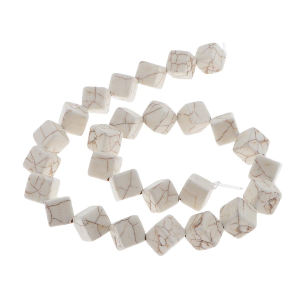 2x30Pcs Turquoise Loose Beads Spacer Jewelry Making Charms White