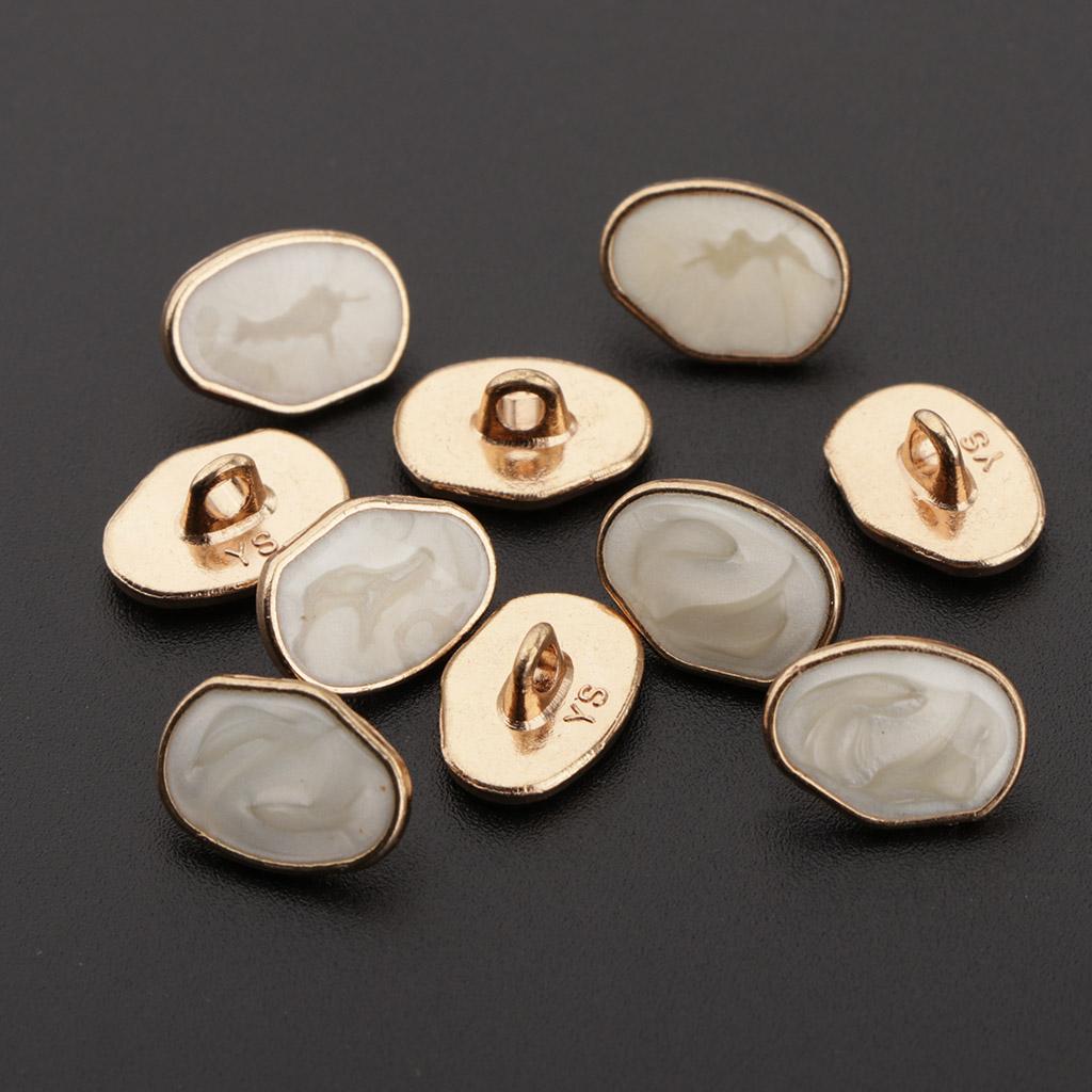 2x10pcs Special Shaped Marble pattern Sewing Shank Button