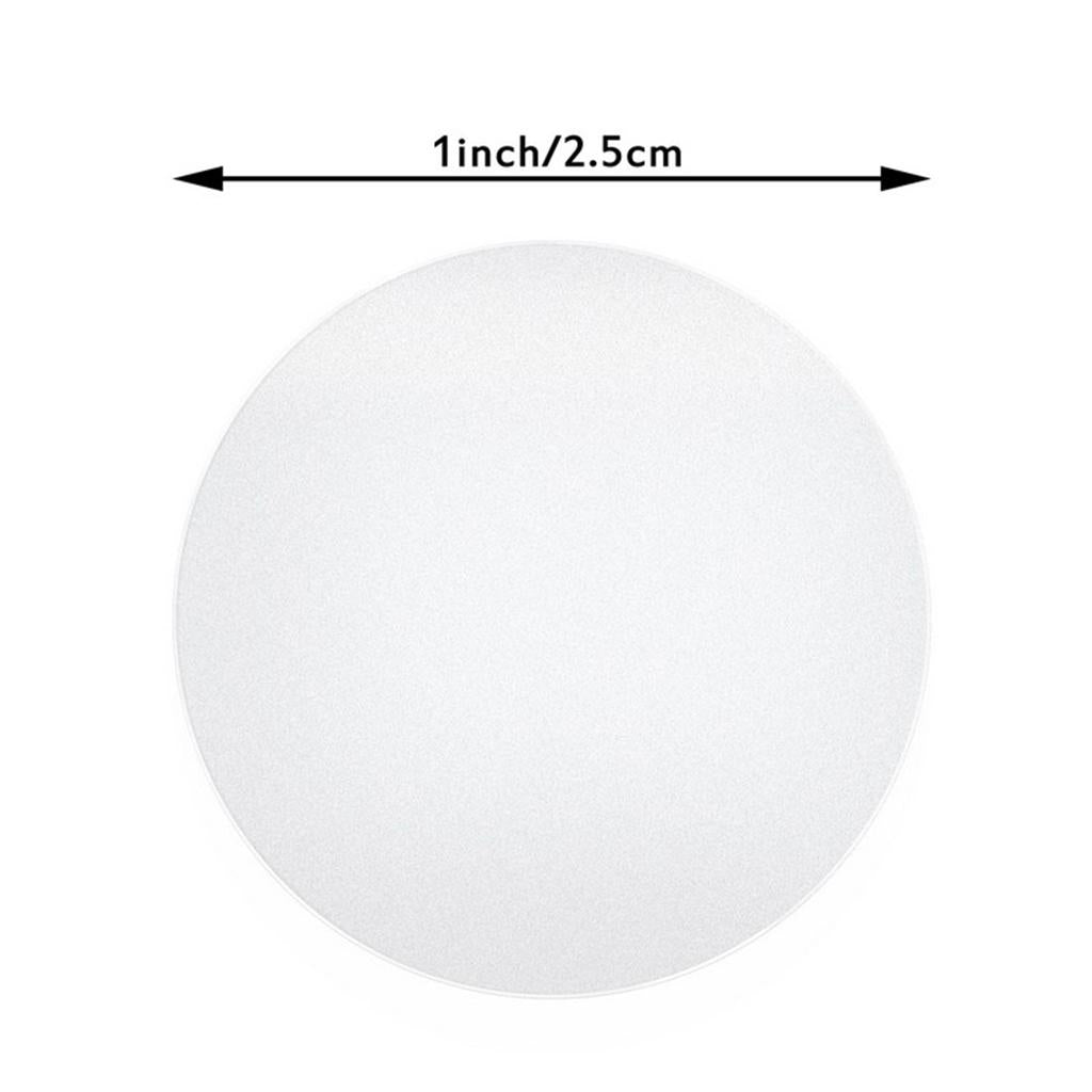 4x1 Roll of 500pcs Round Blank Kraft Stickers Self Adhesive Labels DIY Craft
