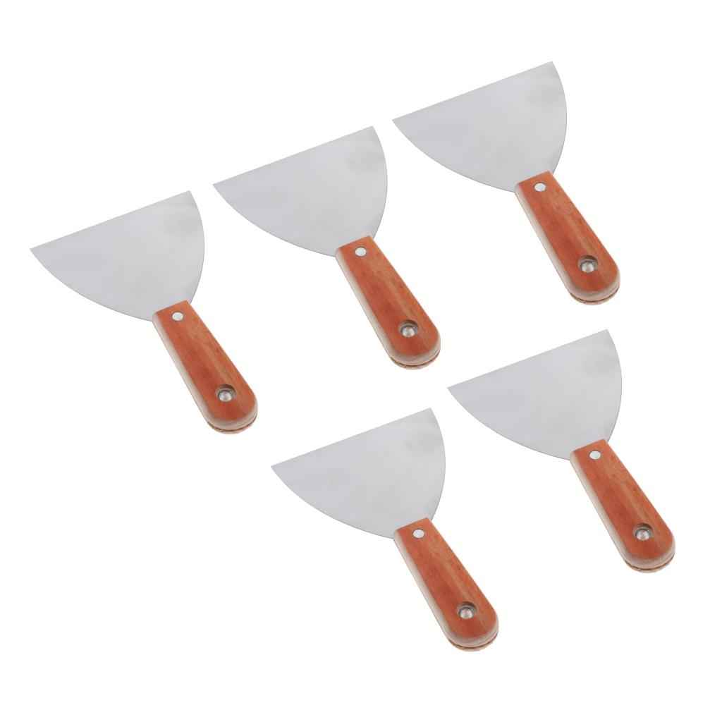 Steel Pro Wallpaper Paint Scraper Set Window Glass Filling Putty Knife 5inch