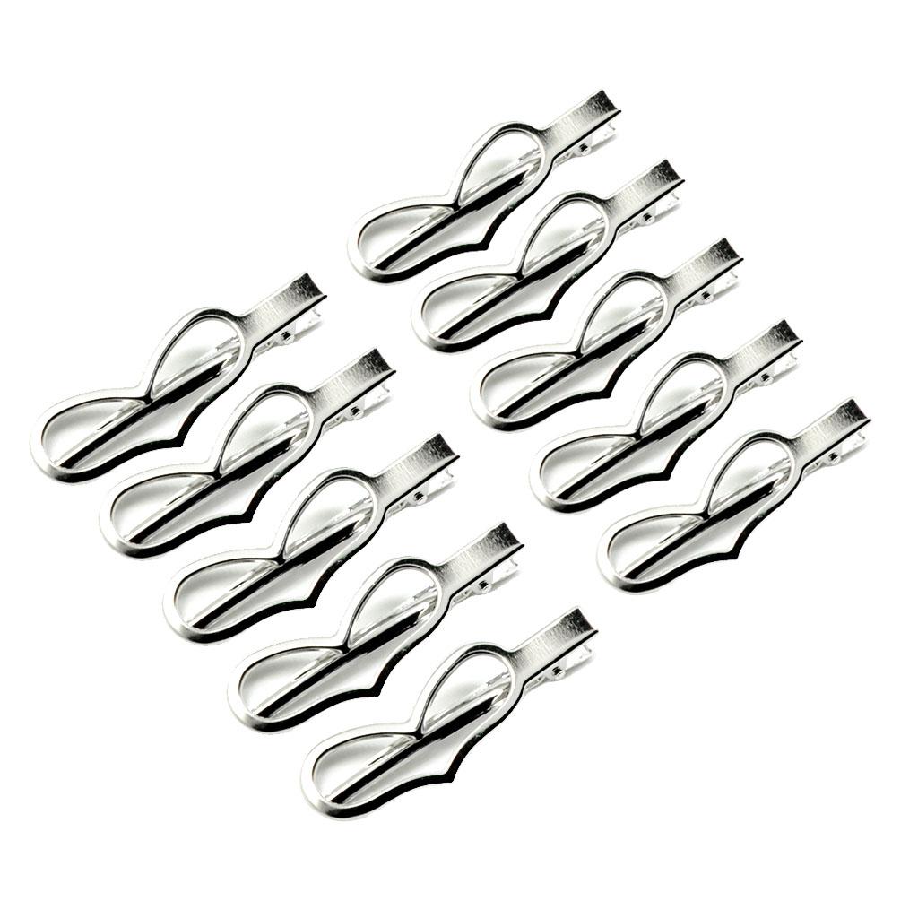 4x10Piece Alligator Hair Clip Single Prong Hair Clip DIY Headdress