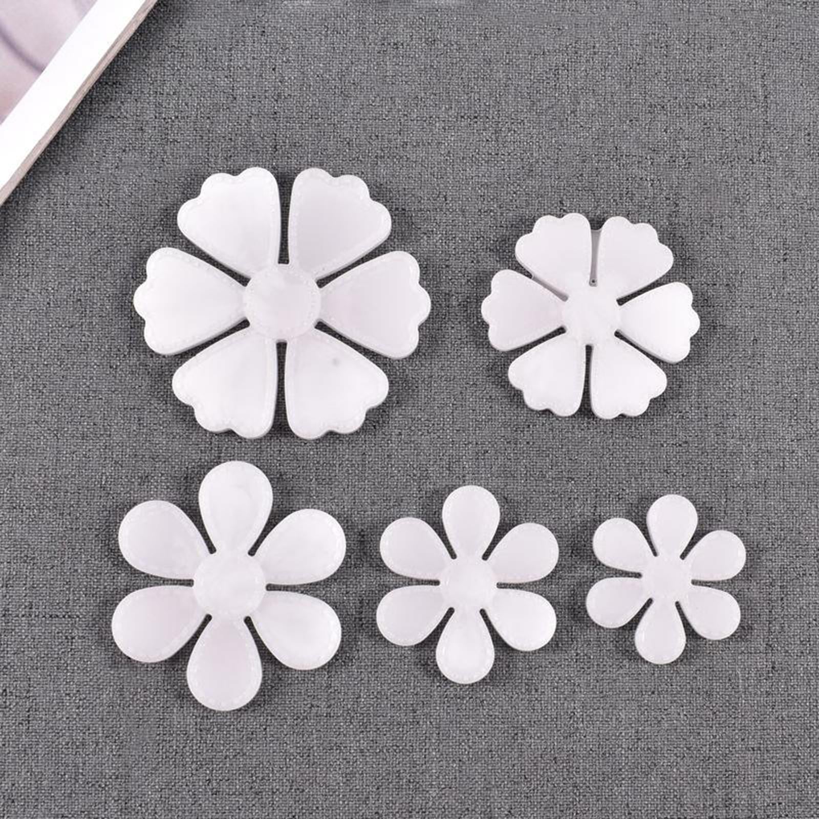 3xSilicone Flower Pendant Mold Jewellry Making Resin Mould Epoxy Casting Craft