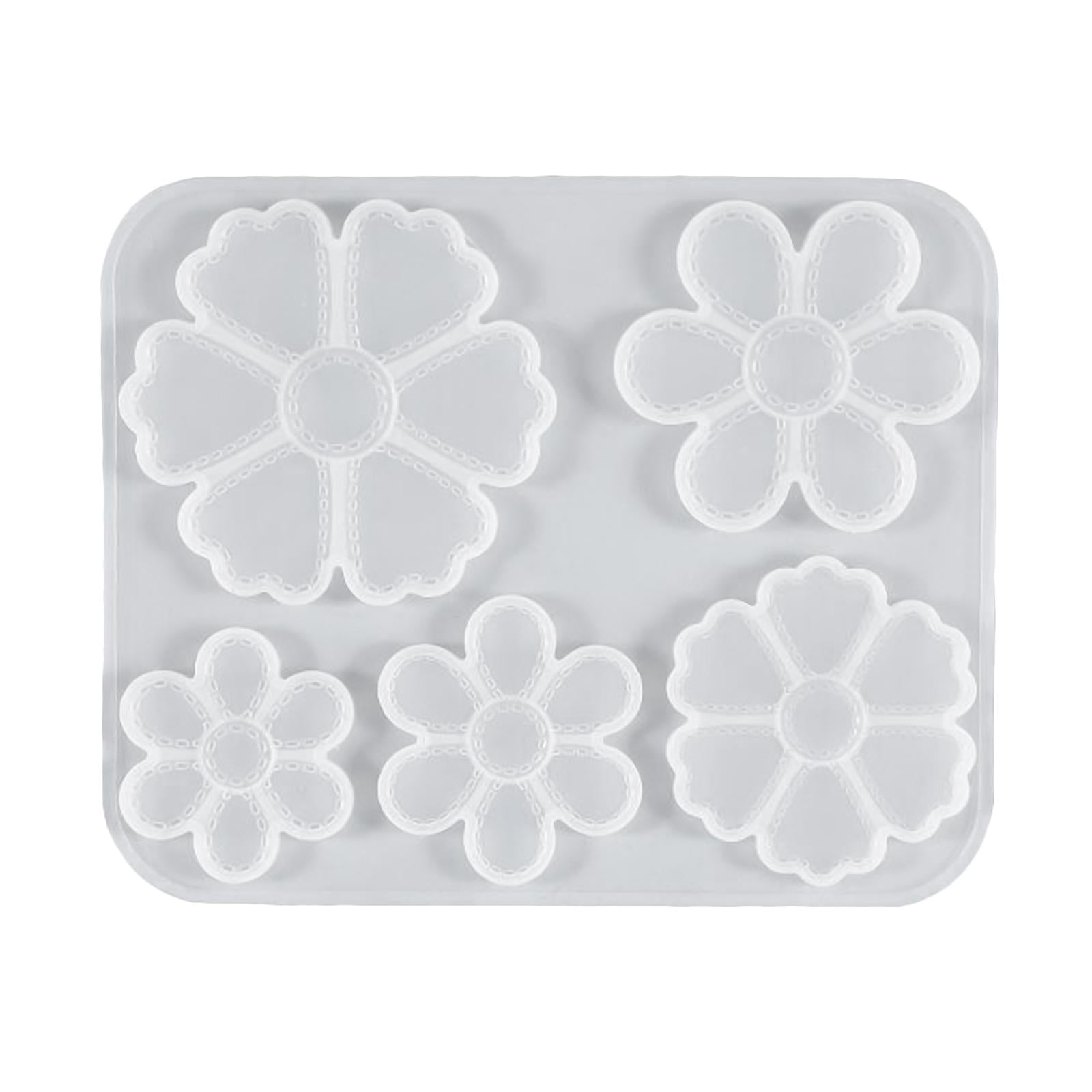3xSilicone Flower Pendant Mold Jewellry Making Resin Mould Epoxy Casting Craft