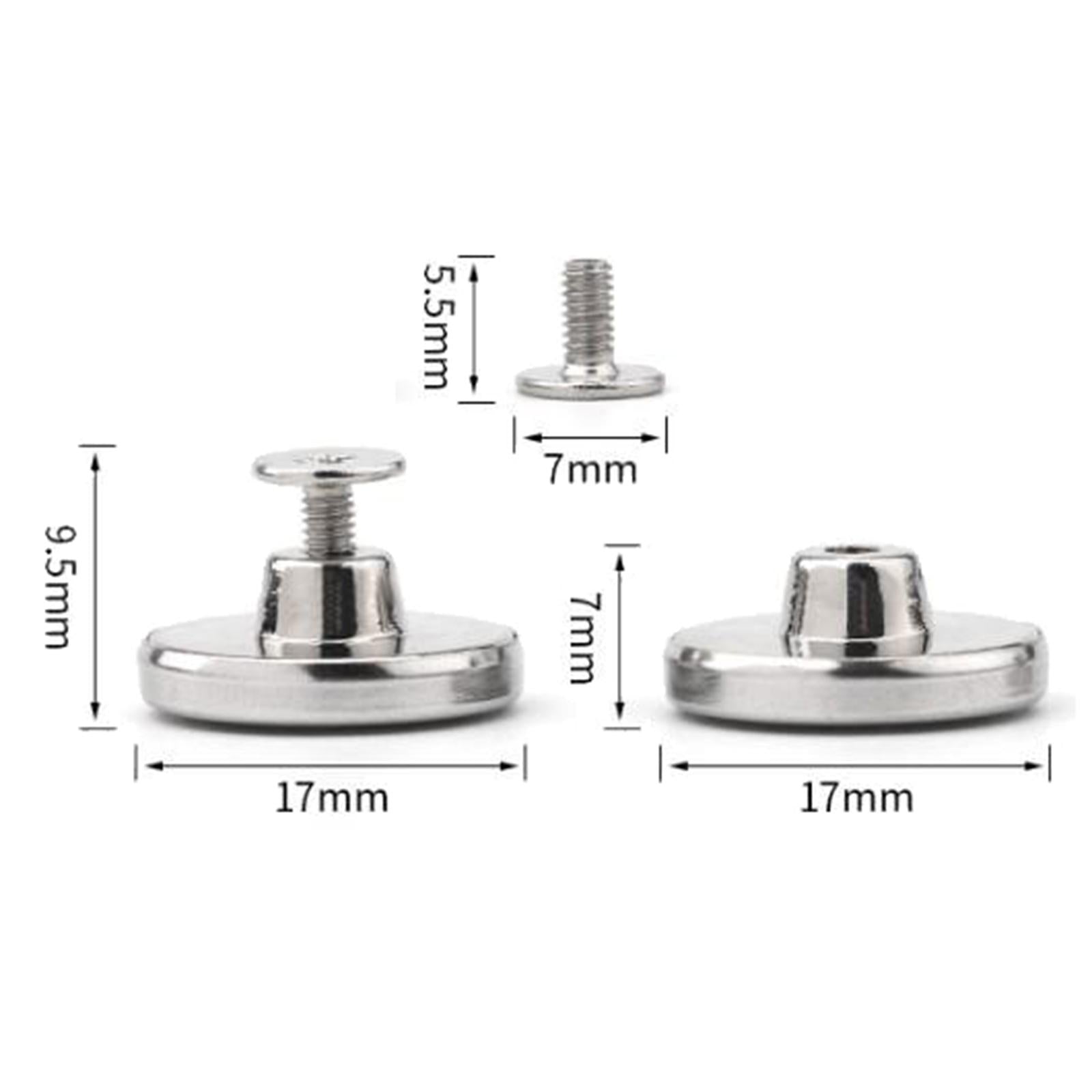 5x3PCS Detachable Jean Buttons Removable Reduce Waist Size for Cowboy Clothing Bronze Classic